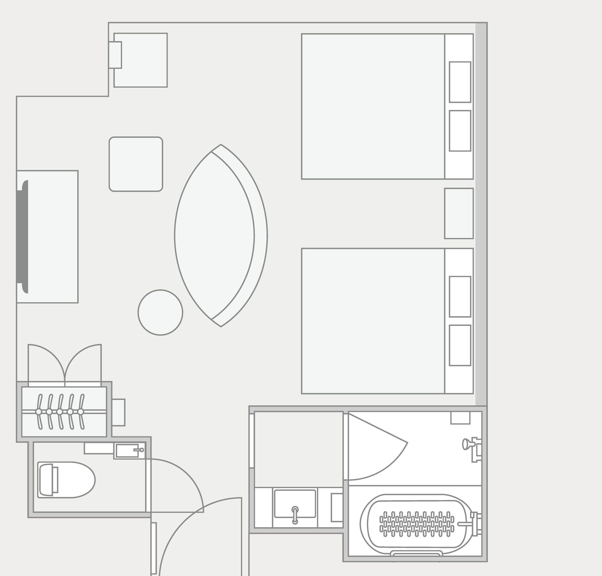 high floor premier twin | 1 bedroom, blackout curtains, free wifi, bed sheets