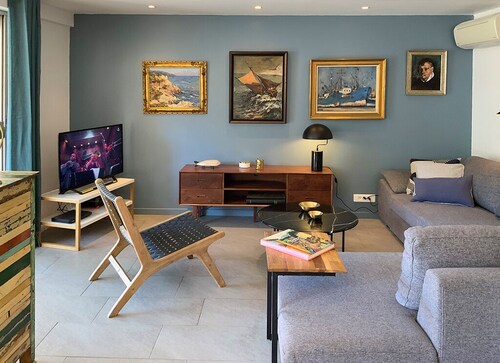Collioure - 80m2 + Terrasse + Garage - 6 Personen - direkter Zugang zum Strand