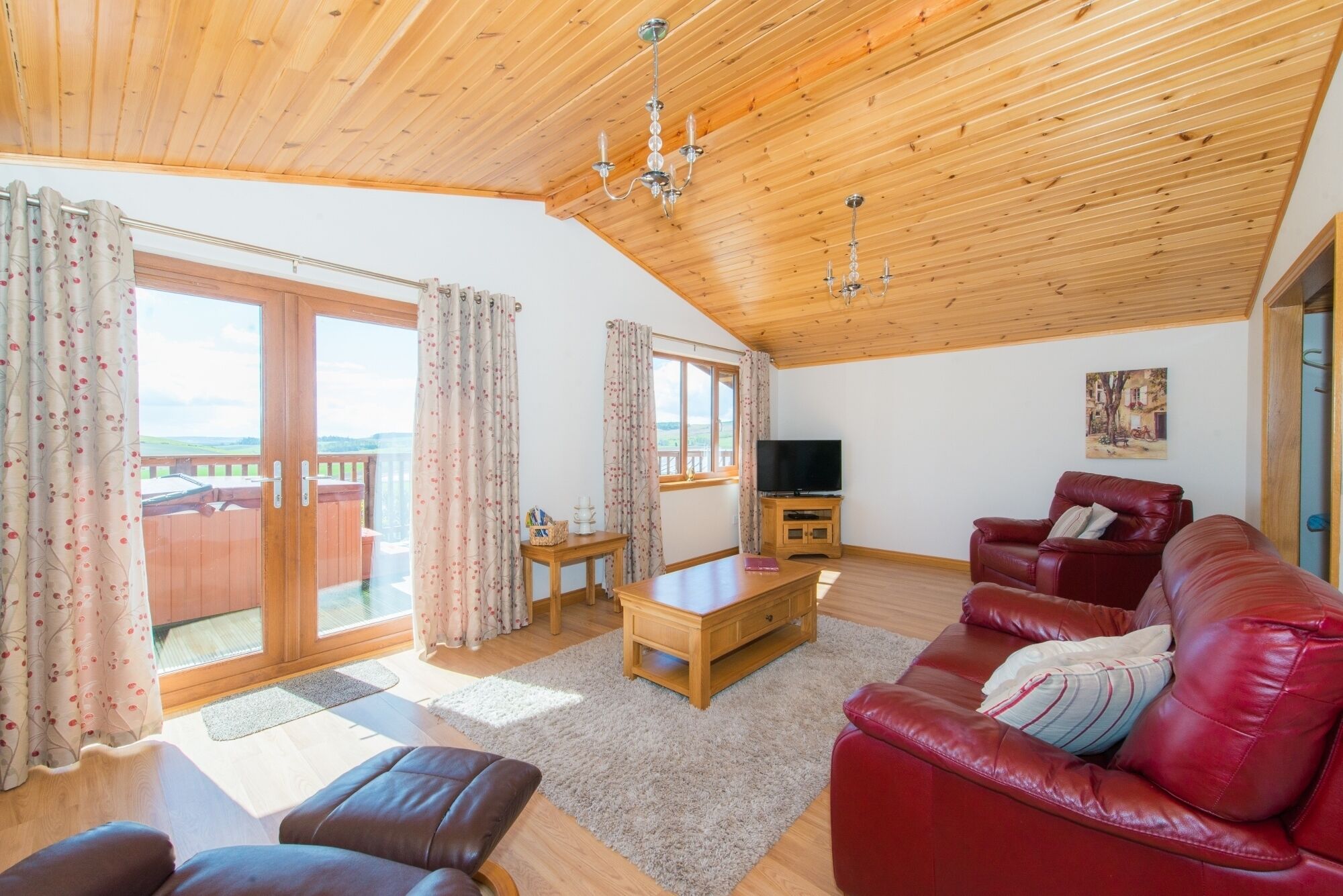 Ferienhütte, Mehrere Betten | Wohnzimmer