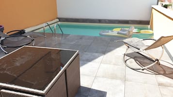A heated pool