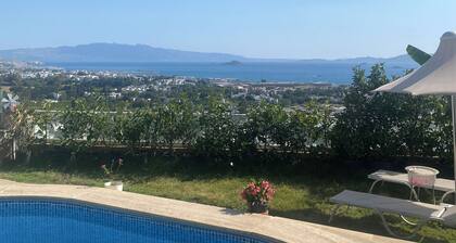 Privater Pool, Wifi, Grillplatz, Panoramablick Bodrum Kadikalesi Garden Apartment