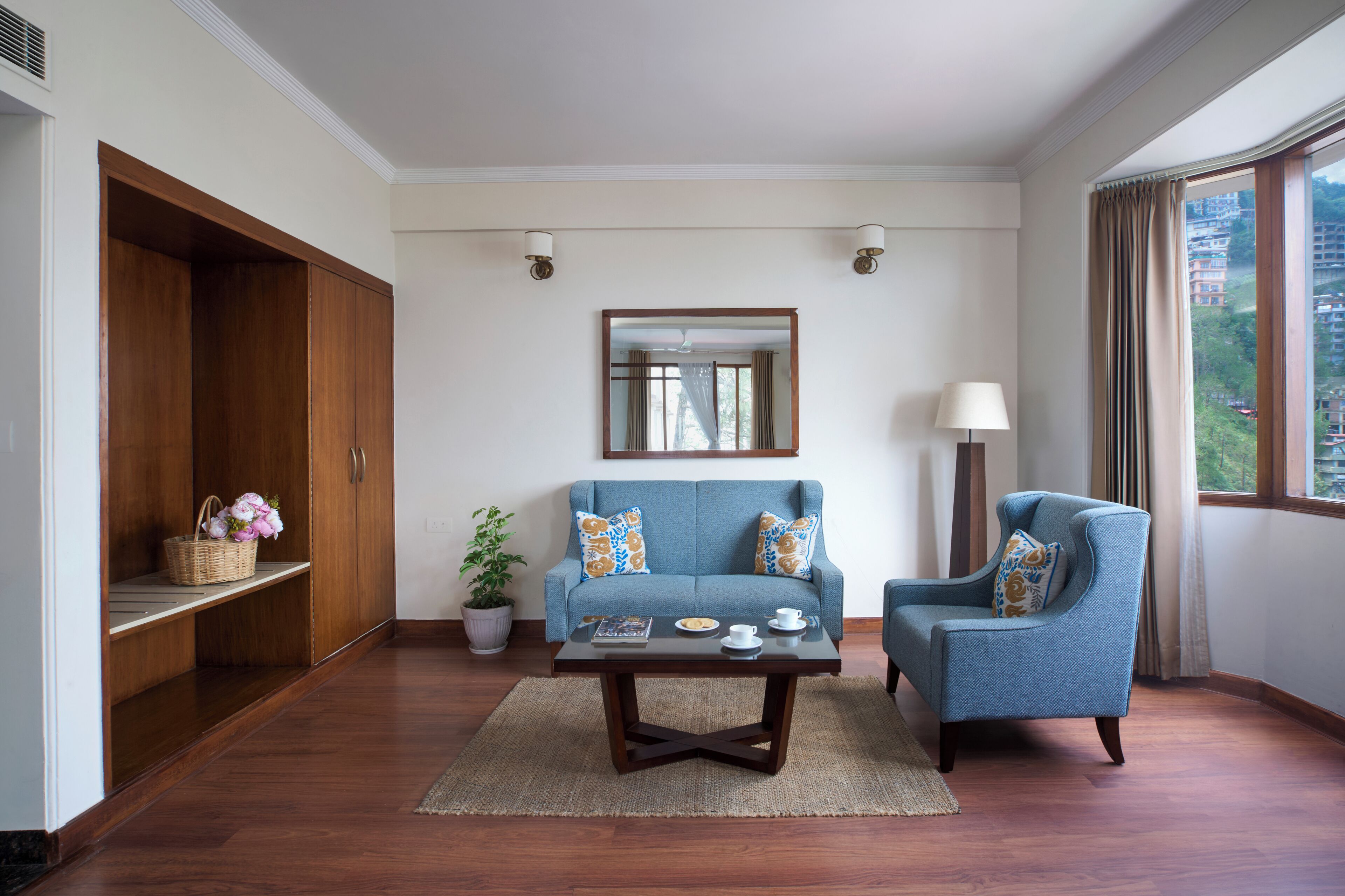 Premium bedding, memory-foam beds, in-room safe, blackout curtains