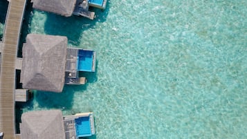 Lagoon Suite with Private Pool | Pillowtop beds, in-room safe, soundproofing, iron/ironing board