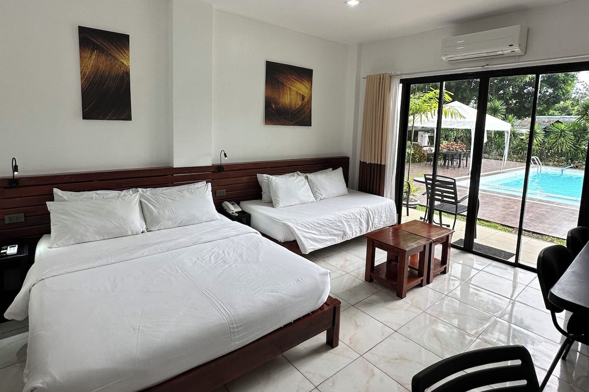 Deluxe Triple Room, Multiple Beds, Pool View, Poolside | View from room