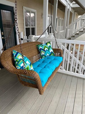 Terrace/patio -  Ocean Views, Steps to the Pool & Beach Access - Perfect Family Getaway! (Ocean Isle)