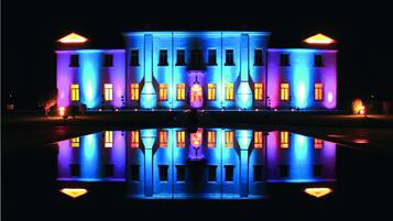 Front of property – evening/night