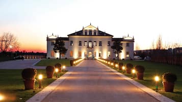 Front of property – evening/night