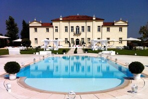 Outdoor wedding area