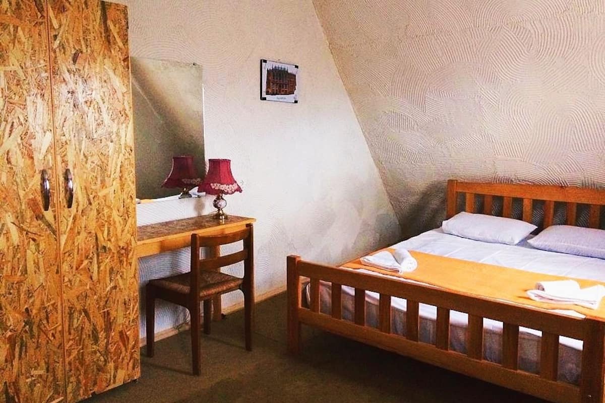 Panoramic Double Room, 1 Queen Bed, Hill View | Desk, laptop workspace, blackout drapes, iron/ironing board (on request)
