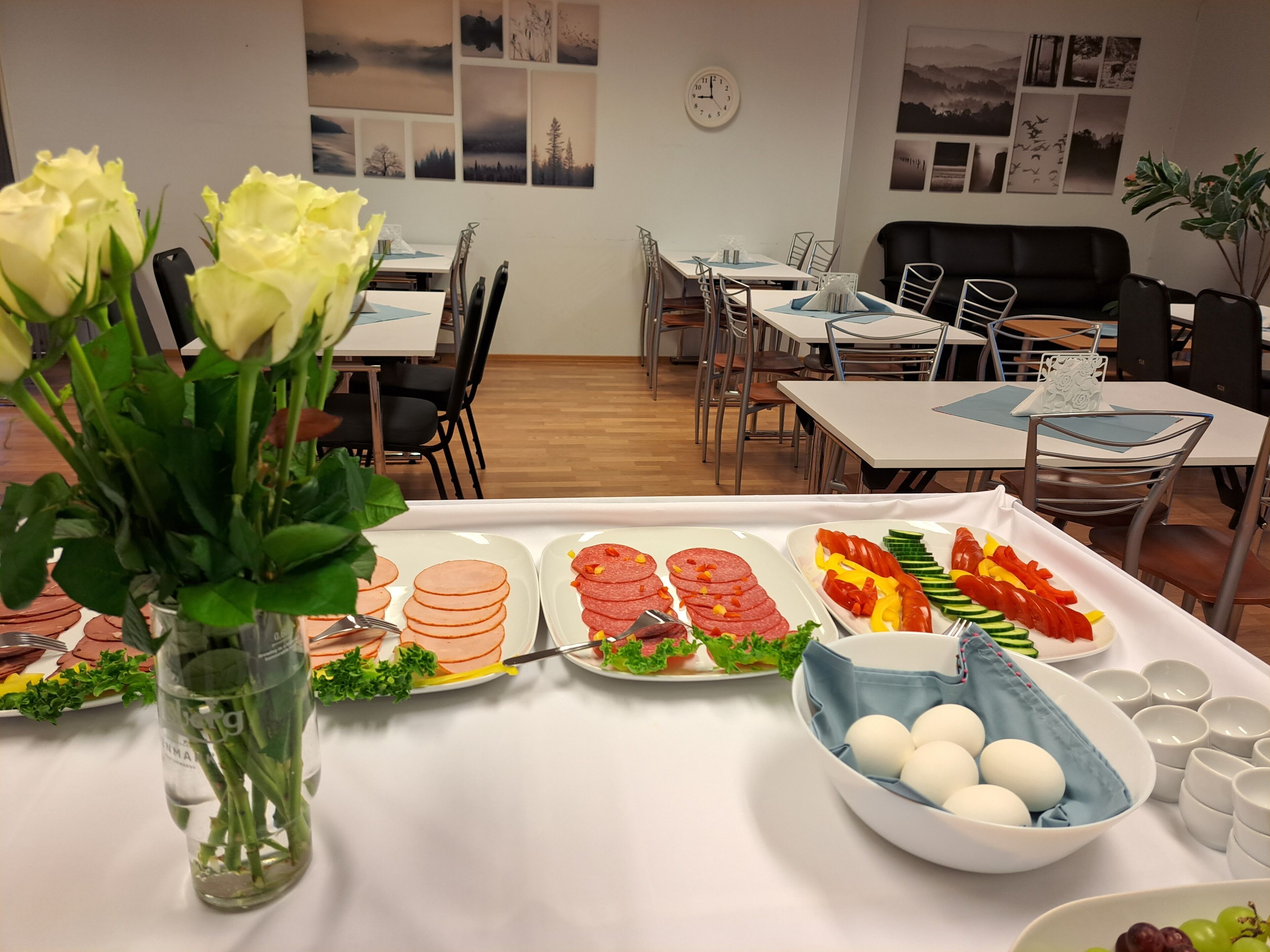 Spiseområde på rommet