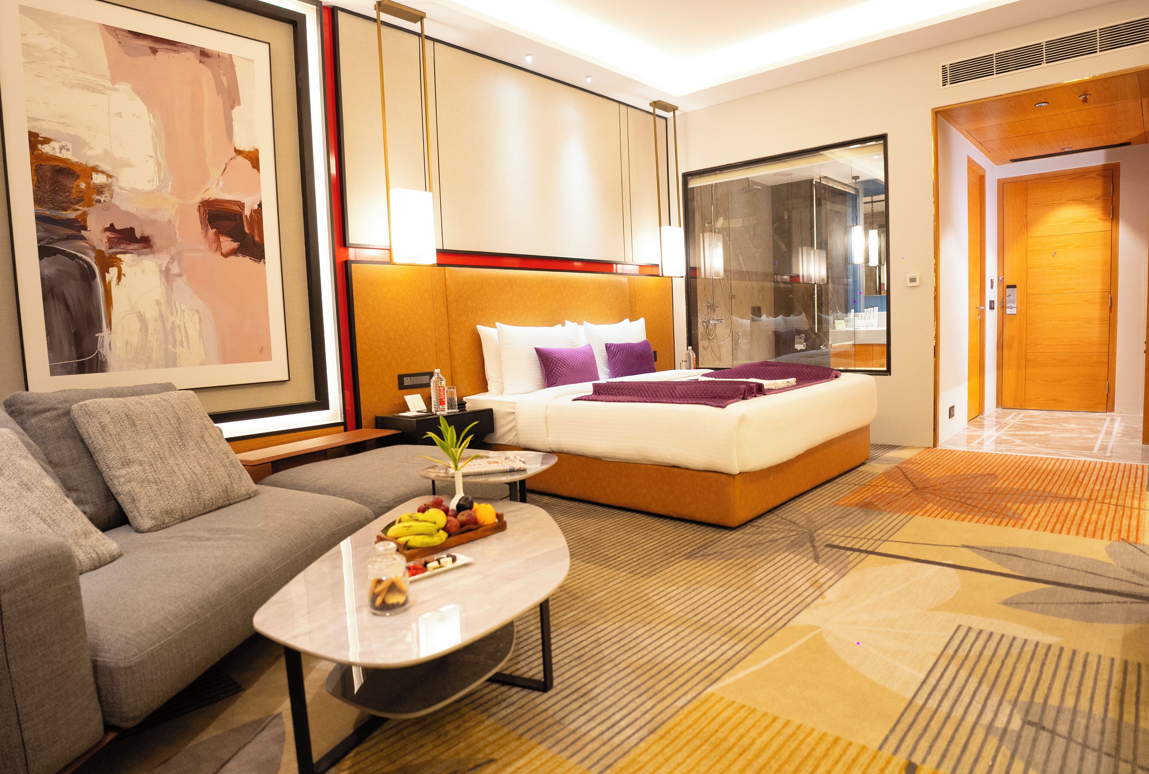 Premium bedding, down duvets, minibar, in-room safe