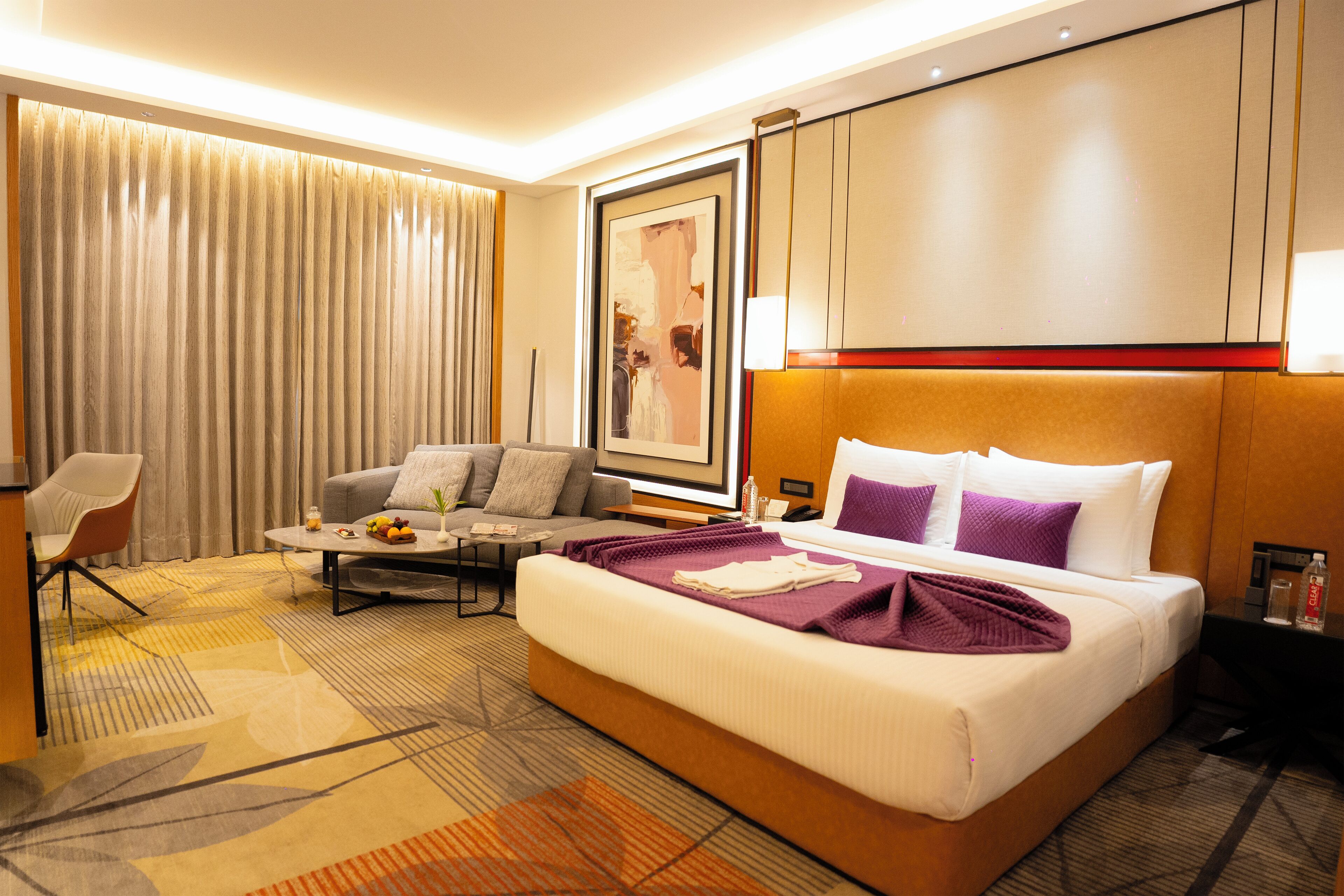 Literie de qualité supérieure, couette en duvet d'oie, minibar