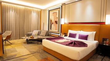 Literie de qualité supérieure, couette en duvet d'oie, minibar