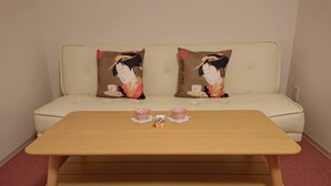 Standard Triple Room | Living room | Flat-screen TV - KYONOFUTABA (Kyoto)