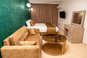 Deluxe-Apartment, 2 Schlafzimmer | Hochwertige Bettwaren, Zimmersafe, individuell dekoriert