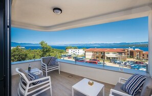 Luxury-Apartment, 2 Schlafzimmer, Balkon, Meerblick | Ausblick vom Zimmer