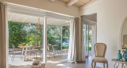 TD Il Vecchio Fienile Outdoor Kitchen with Pool View