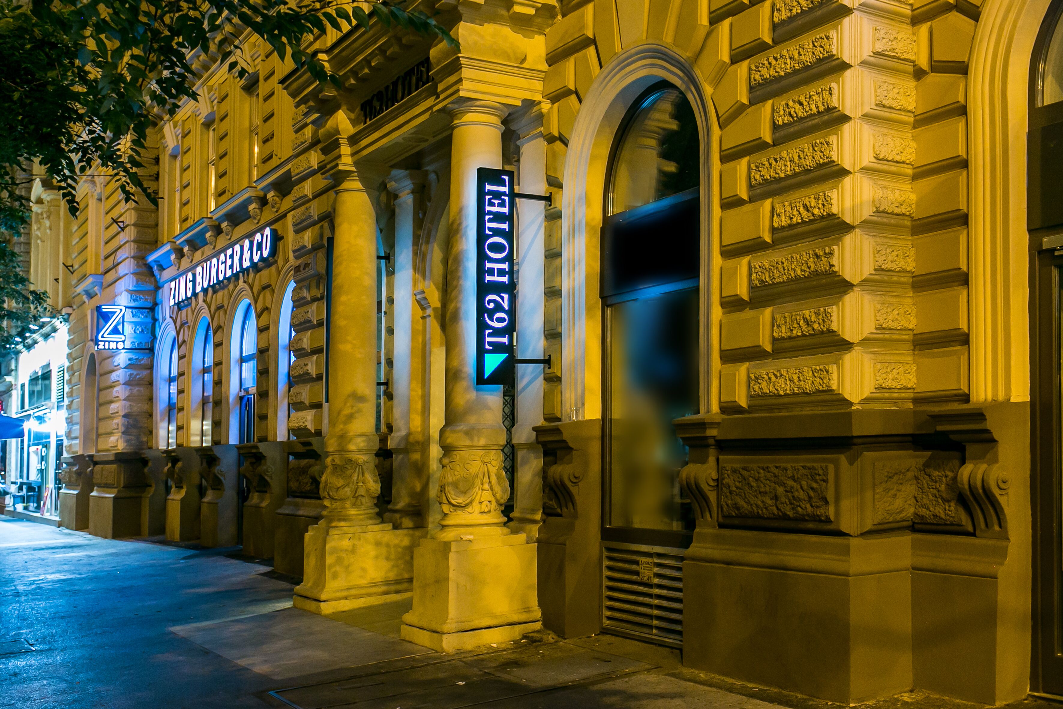 front of property – evening/night