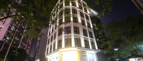 Majoituspaikan julkisivu