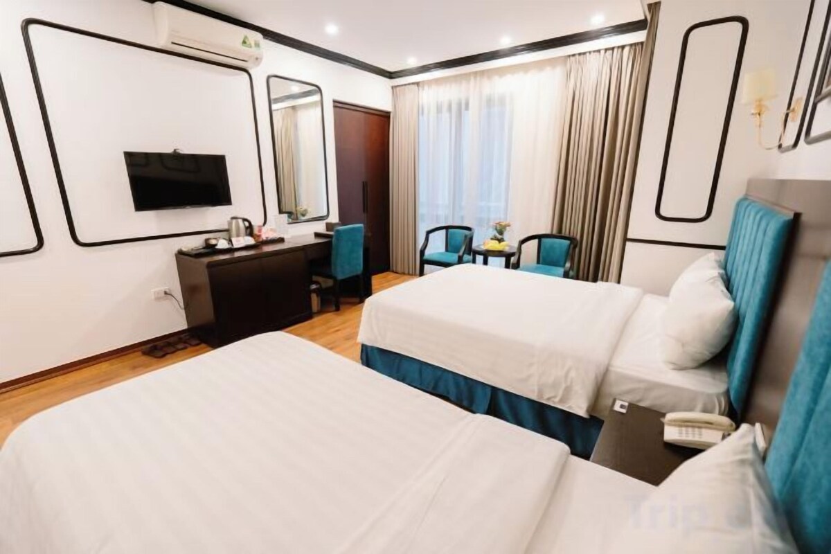 Ropa de cama de alta calidad y minibar