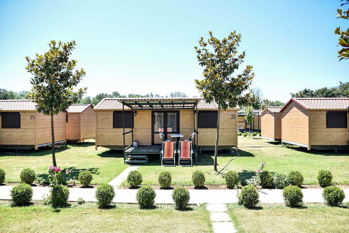Family Mobile Home, Multiple Beds | Terrace/patio