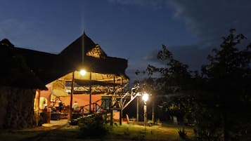 Front of property – evening/night