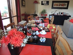 Petit déjeuner complet compris tous les jours