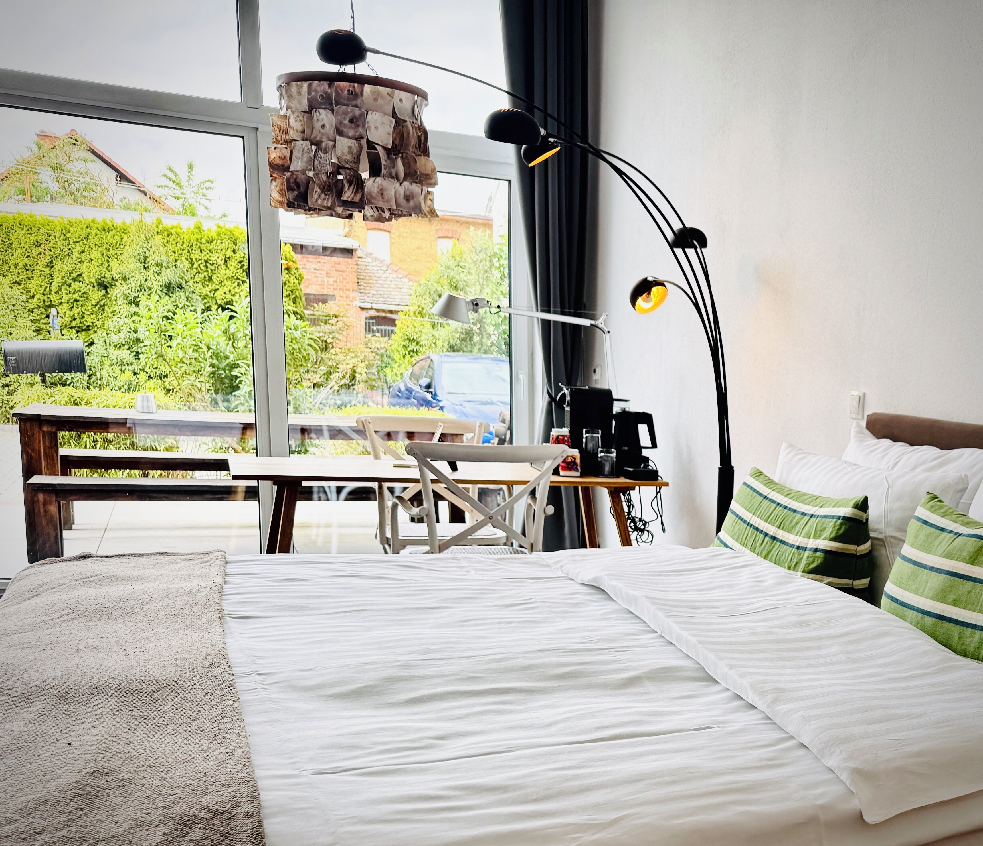 Premium Studio Suite | Living area | 52-inch flat-screen TV with satellite channels, TV, iPod dock