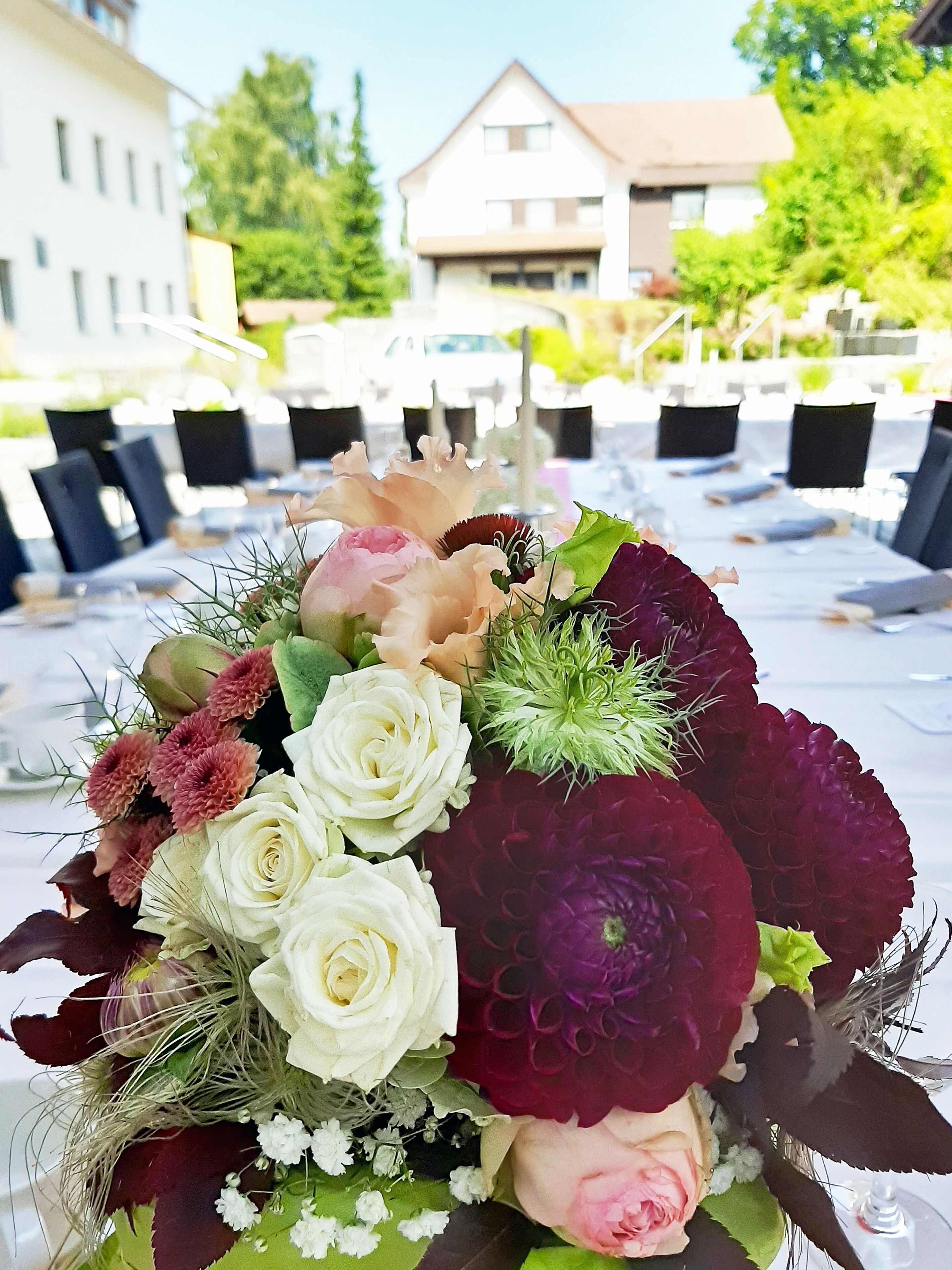 outdoor wedding area