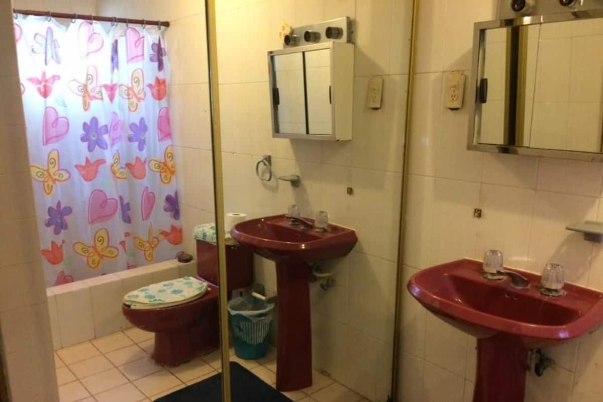 Free toiletries, hair dryer, towels