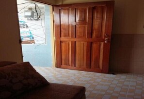 Quadruple Room, 2 Double Beds | Living area