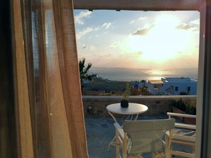 Junior Studio, Sea View | Terrace/patio - Kipos Villas and Suites (Mykonos)