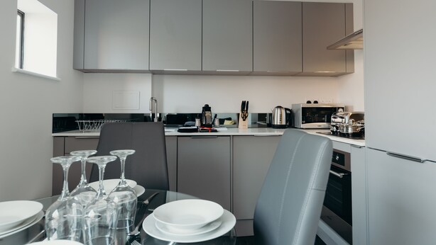 Leilighet, 1 dobbeltseng | Spiseområde på rommet