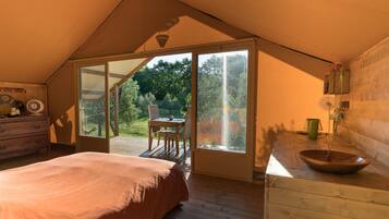 Deluxe-Zelt, Gartenblick | Ausblick vom Zimmer