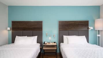 Hypo-allergenic bedding, individually decorated, individually furnished
