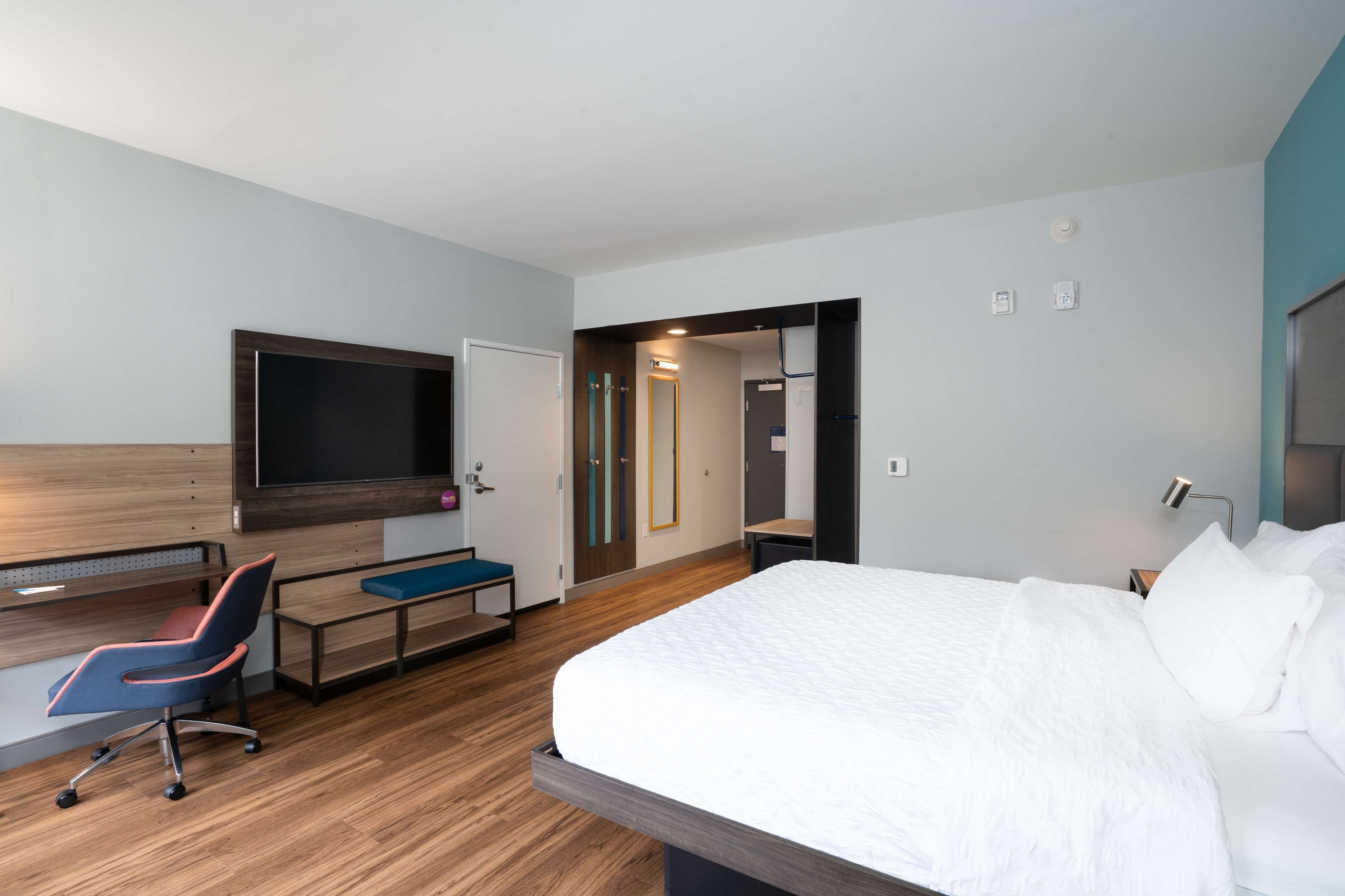 room, 1 king bed, accessible (roll-in shower, mobiity & hearing) | hypo-allergenic bedding, individually decorated, individually furnished