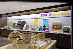 Free daily buffet breakfast