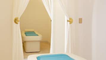 Espace de soins pour les couples, soins du visage, soins de réflexologie