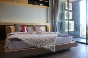 Standard-Apartment, 2 Queen-Betten, Gartenblick | Wohnbereich
