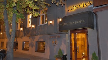 Front of property - evening/night