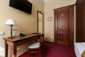 Economy Single Room, City View | In-room safe, desk, blackout drapes, iron/ironing board - Conviva Hotel (Panevezys)