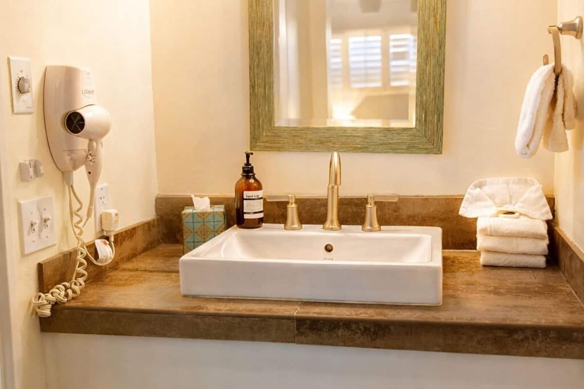 Deluxe King Room w/Queen Sofa (Room 1) | Individually decorated, individually furnished, iron/ironing board