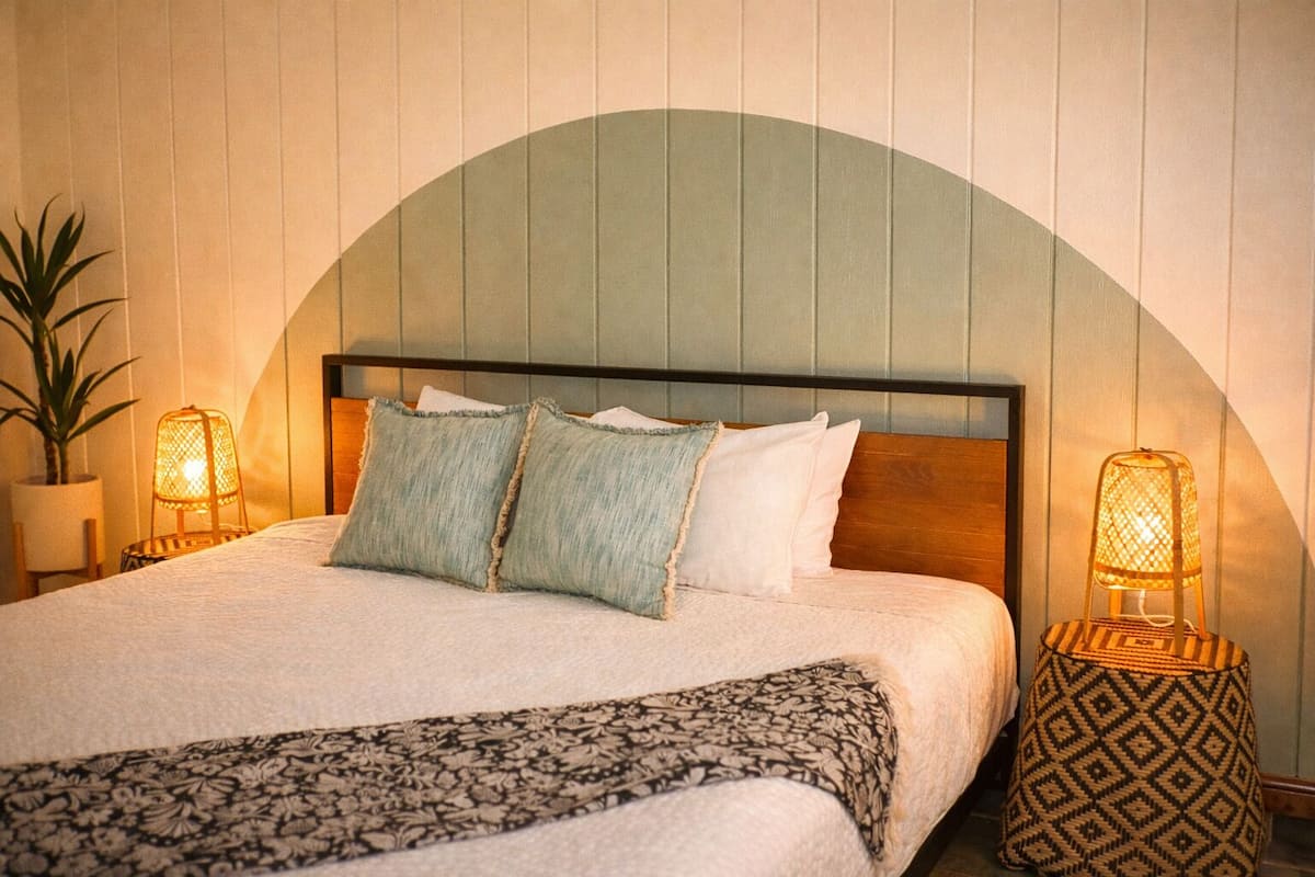 Individually decorated, individually furnished, iron/ironing board