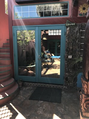 Room, Multiple Beds, Courtyard View | Terrace/patio