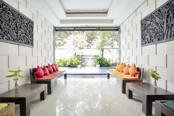 Sala de estar en el lobby