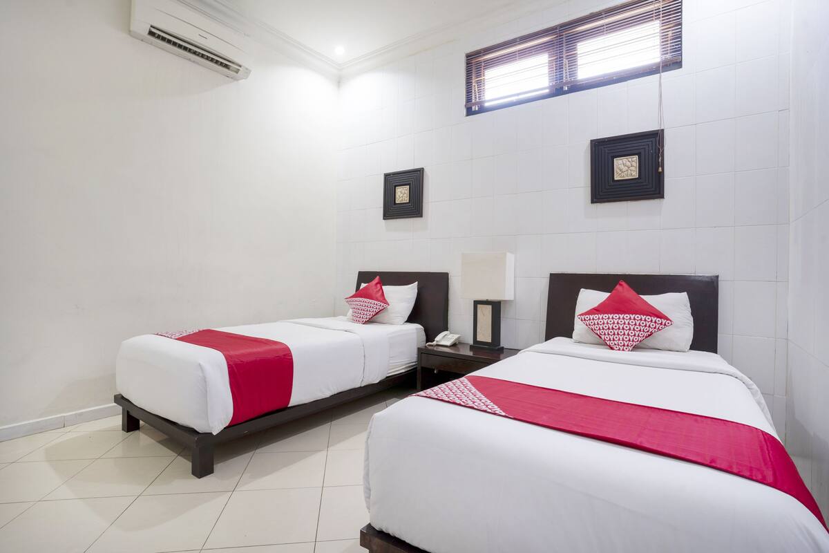 Habitación estándar con 2 camas individuales, 2 camas individuales | Escritorio, wifi gratis y ropa de cama