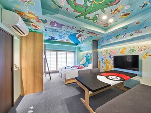 Habitación, no fumadores (Pokémon ROOM) | Edredones de plumas, caja fuerte, escritorio y cortinas opacas
