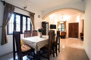 Family Apartment, 2 Bedrooms, Garden View | Private kitchen | Fridge, stovetop, electric kettle, cookware/dishes/utensils