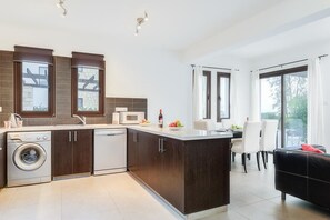 Villa, 3 Bedrooms, Private Pool | Private kitchen | Full-sized fridge, microwave, stovetop, dishwasher - Villa Nicole (Pegeia)
