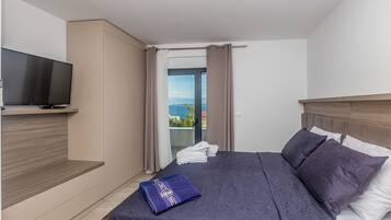 Luxury Villa, 4 Bedrooms, Private Pool, Sea View | 4 bedrooms, in-room safe, blackout curtains, iron/ironing board